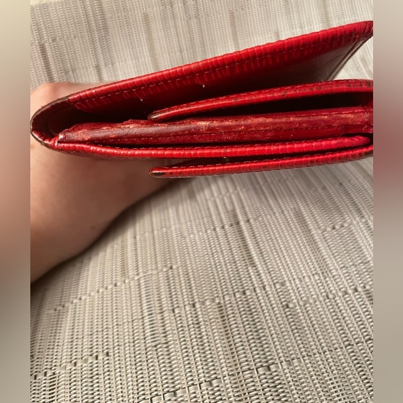 Louis Vuitton Red Epi Compact Wallet - Trifold - Vintage - Picture 9 of 13